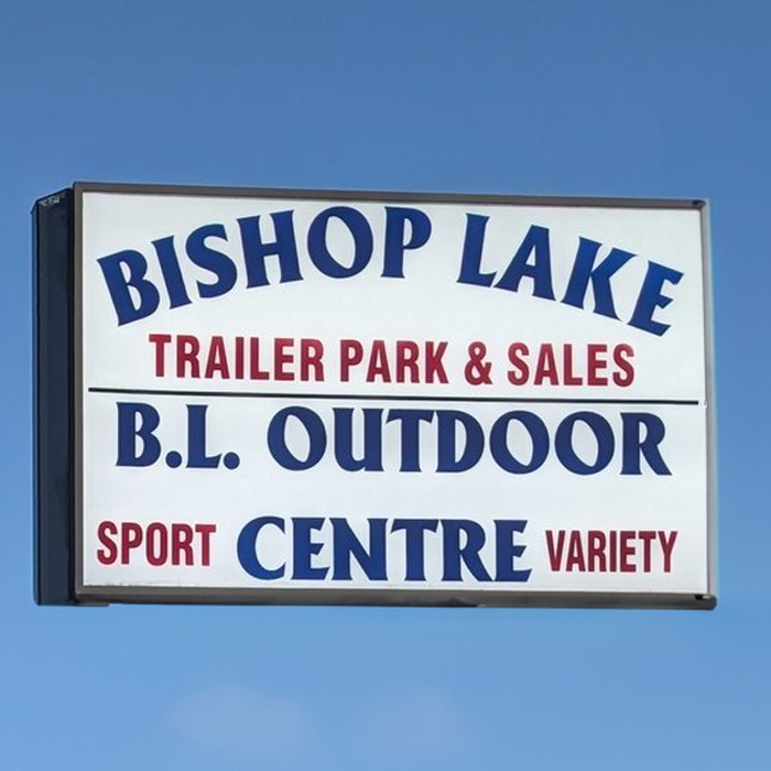 Bishop Lake Outdoors Sign